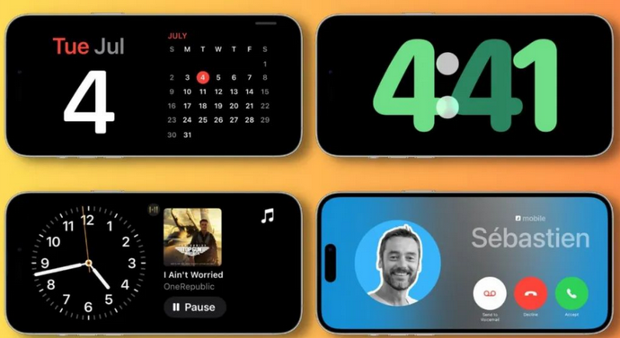 安居苹果手机维修分享iOS17横屏充电待机显示有什么好处 