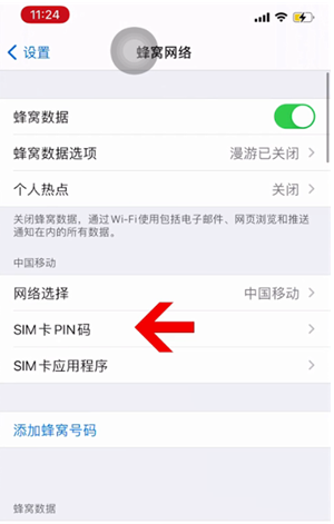 安居苹果14维修网分享如何给iPhone14的SIM卡设置密码 