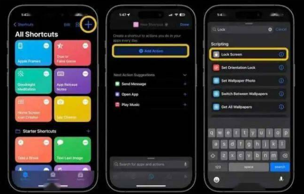 安居苹果14锁屏维修店分享iPhone14升级iOS16.4后如何创建锁屏快捷方式 